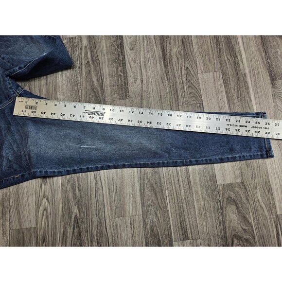 Old Navy Jeans Womens 4 Petite Blue Medium Wash Rockstar Mid-Rise Skinny Stretch - Picture 9 of 11